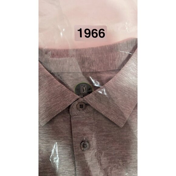 PGA Tour Pro Series Golf Polo‎ Shirt Medium Short Sleeve Gray - Picture 7 of 7